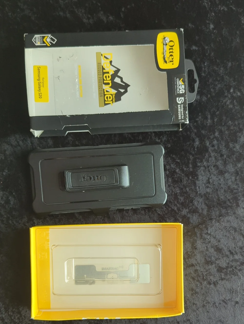 SEO Title: OtterBox Defender Series Case Samsung Galaxy S20 Black OEM Box Rugged